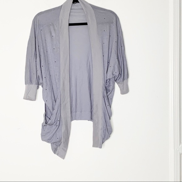 𝅺EXPRESS open front light grey cardigan. Size XS - Picture 2 of 8